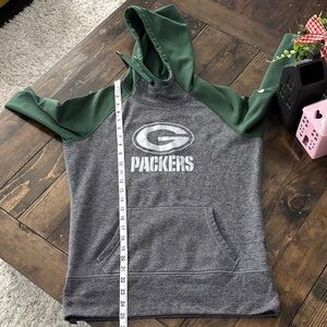 Nike Green and Gray Packers Hoodie